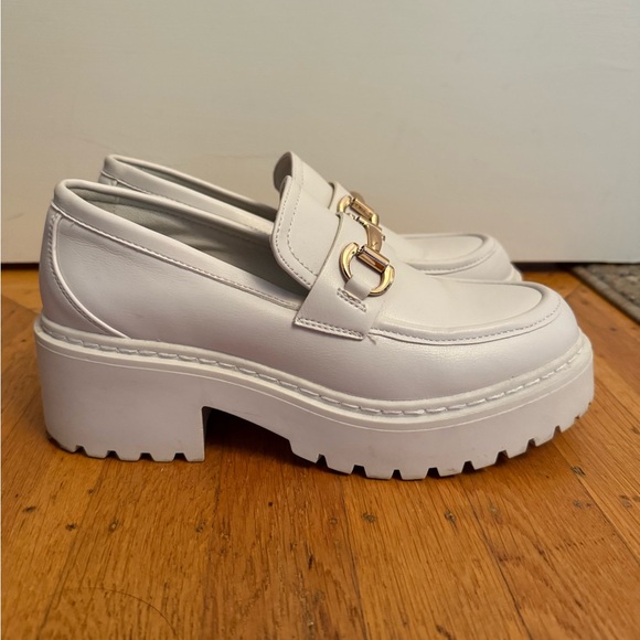 Steve Madden White Loafers - Picture 2 of 5